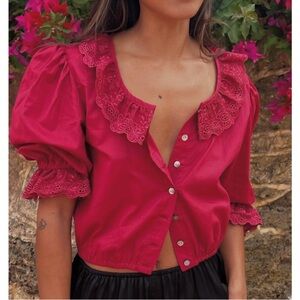 LANEWAY THE LABEL cherry antique blouse